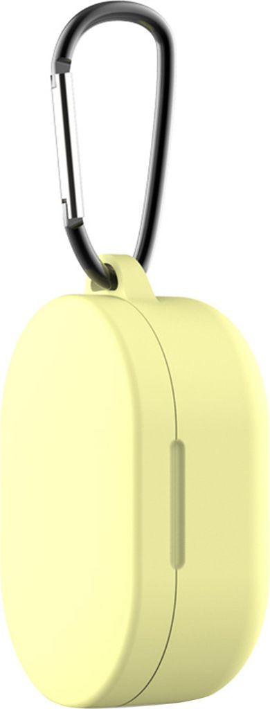 Kabellose Bluetooth-kompatibler Earphone Anti-Fall-Fall-Schutz-Silikon-Hülle mit Carabiner für Redmi Airdots 3-Gelb