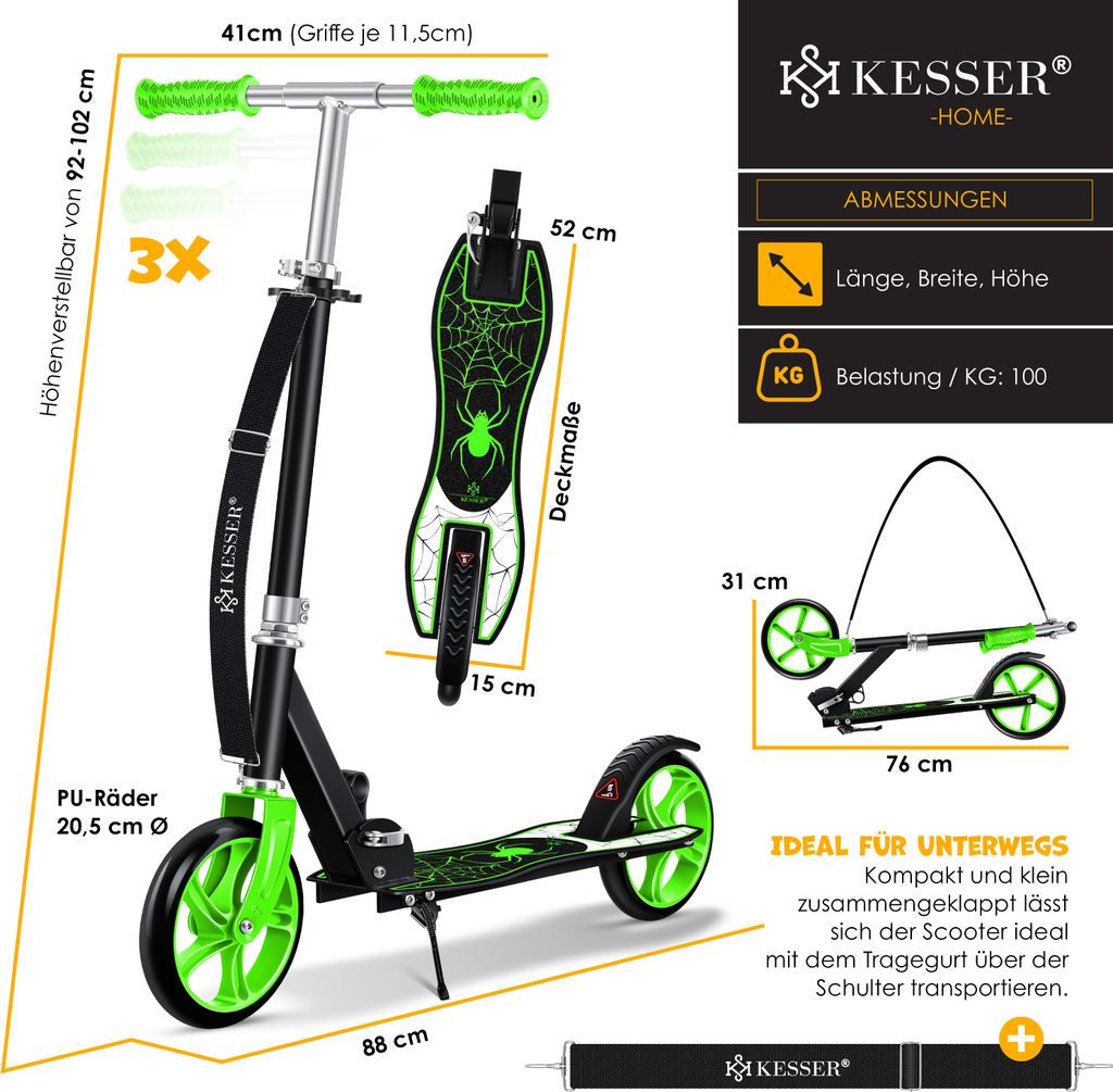 KESSER® Scooter Roller Kinderroller Cityroller Tretroller Produktbild 7