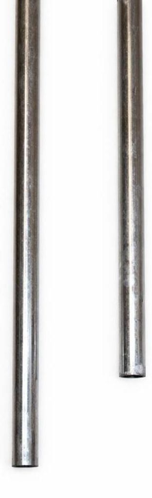Zaunpfosten aus feuerverzinktem Rundrohr Ø32 mm - Länge: 80cm