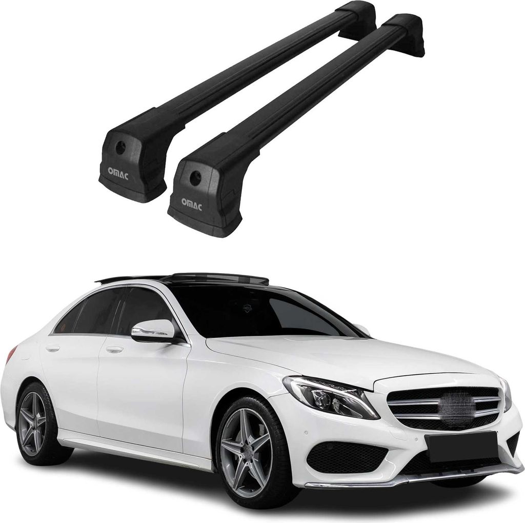 Barres de toit transversales pour Mercedes W205 2014-2021 Image du produit 
