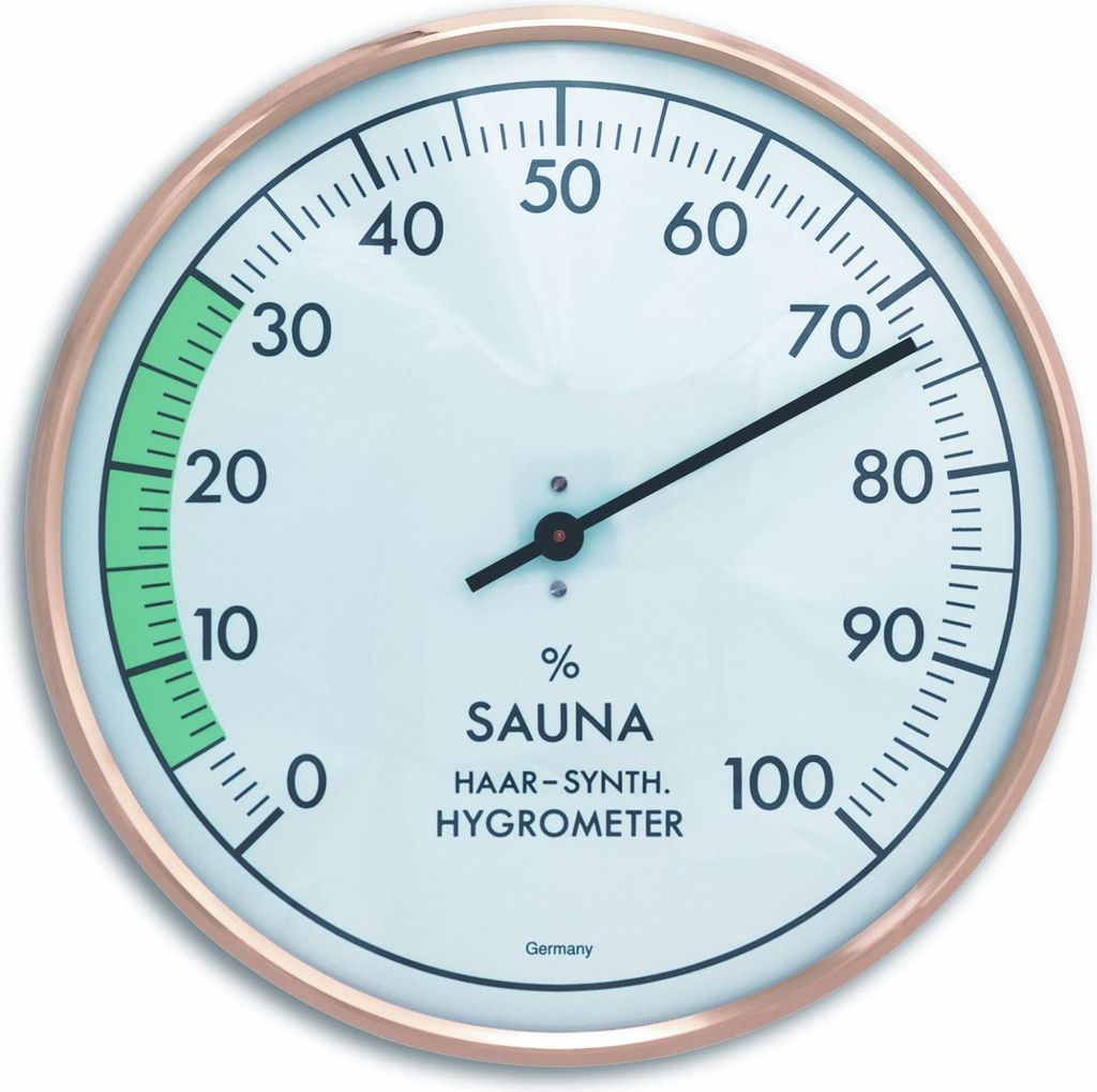 TFA 40.1012 Analoges Sauna-Hygrometer mit Metallring