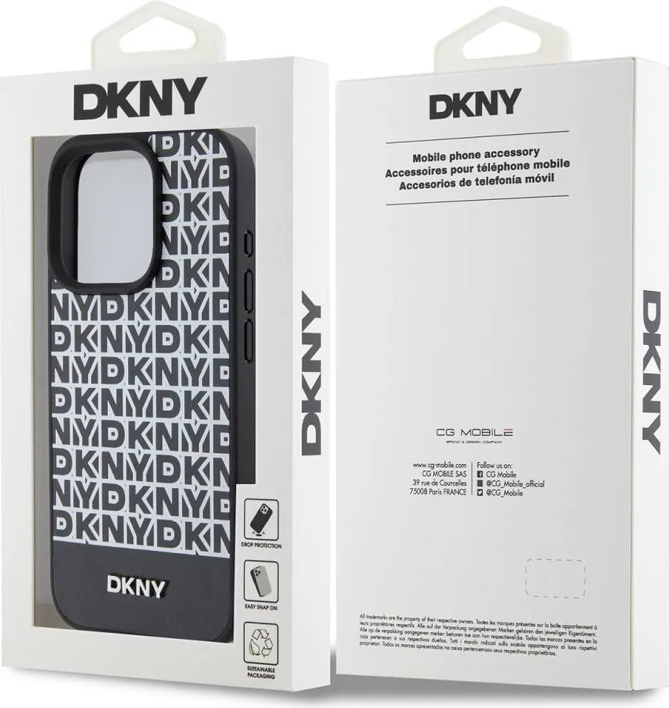 Custodia DKNY iPhone 13 Pro Max MagSafe Ready Nero Stripe | Qualità - 6
