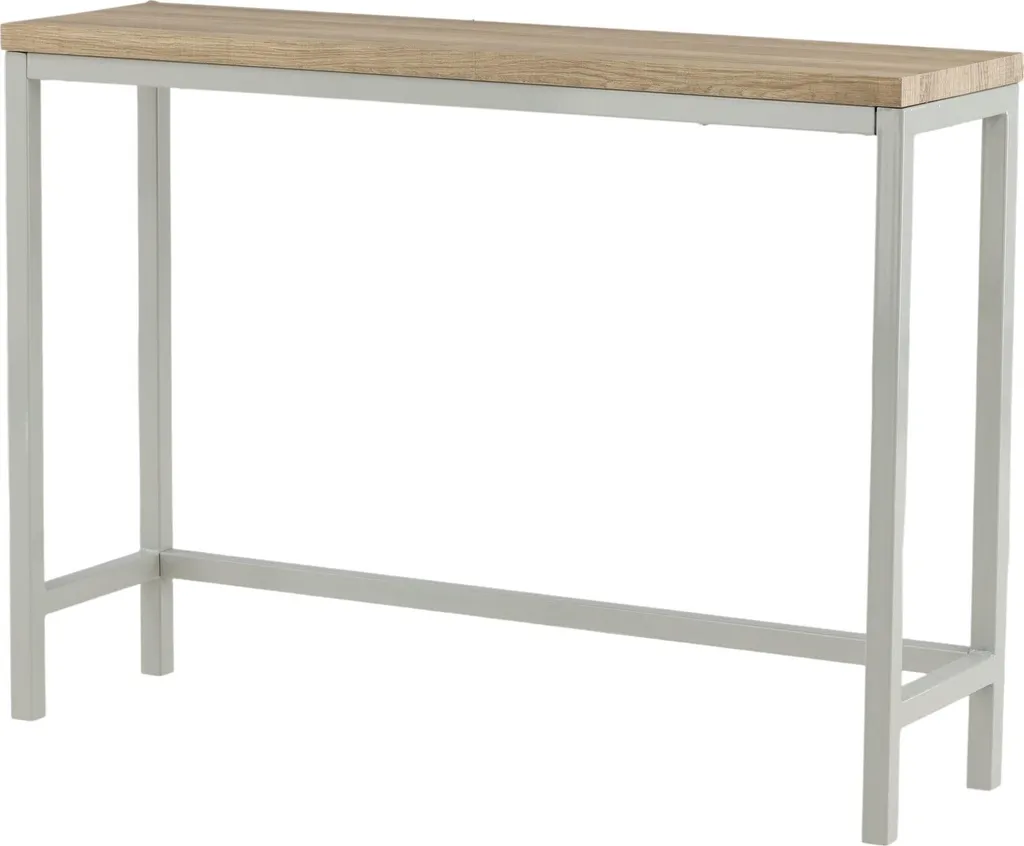 Table console Rise 30x110 cm finition frêne gris avec structure robuste - 14