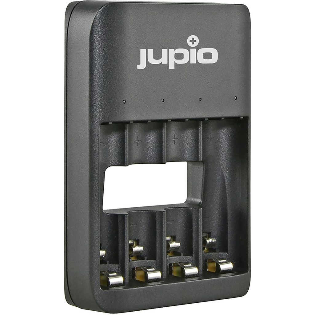Jupio USB 4-Slots Batterie-Ladegerät LED für 1 bis 4 AA/AAA Produktbild 