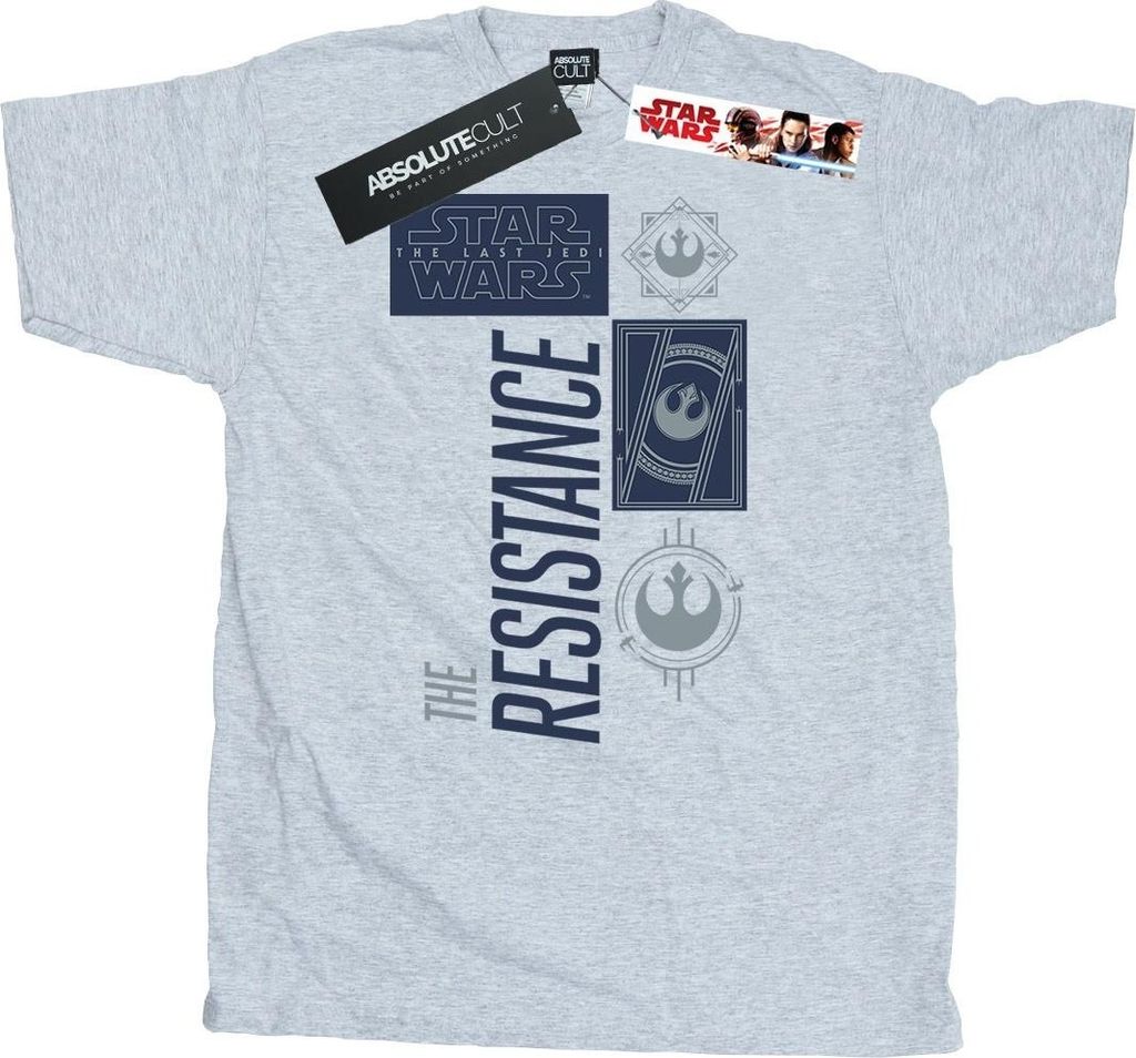 Star Wars - "The Last Jedi The Resistance" T-Shirt für Herren BI46944 (S) (Grau)