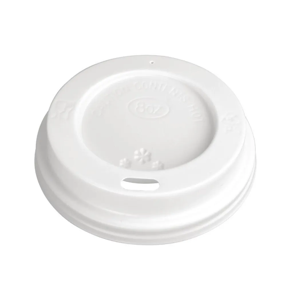 Couvercles jetables recyclables Fiesta café 23cl x 1000 pièces - Blanc