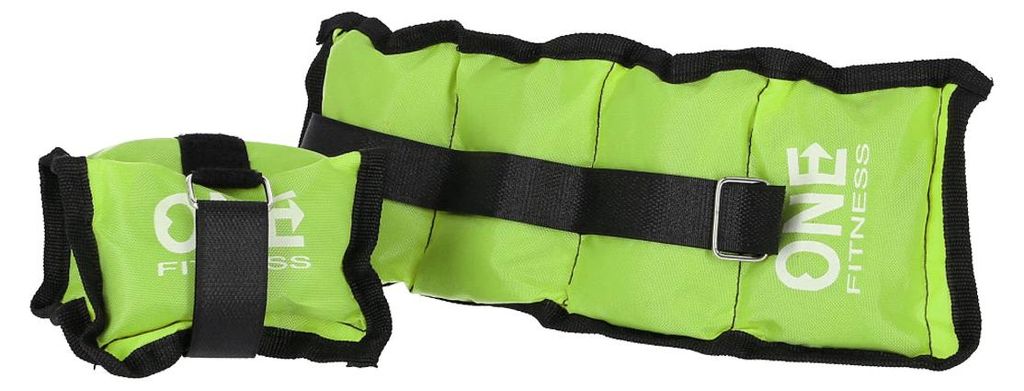 WW01 GREEN GEWICHTSMANSCHETTEN 2 x 0,7 KG ONE FITNESS Produktbild 