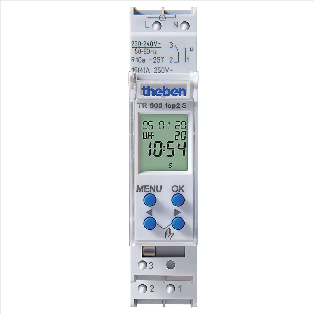Programmateur hebdomadaire digital Theben 1 canal pour tableau 1 TE - 2