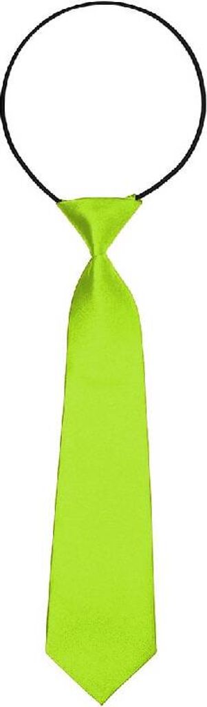 Oblique Unique Kinder Krawatte Schlips gebunden dehnbar - neongrün
