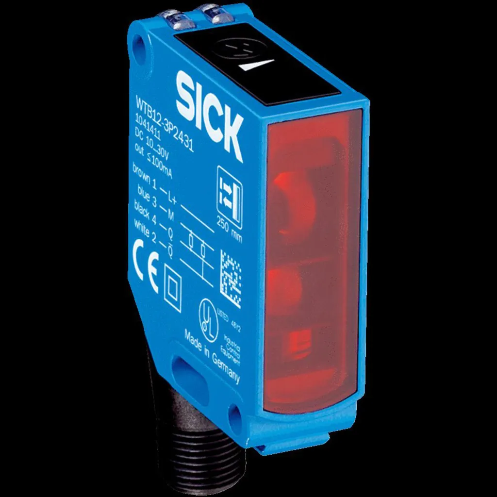Capteur Sick WTB12-3N2431 pour Détection d'Objets sur Convoyeur M12