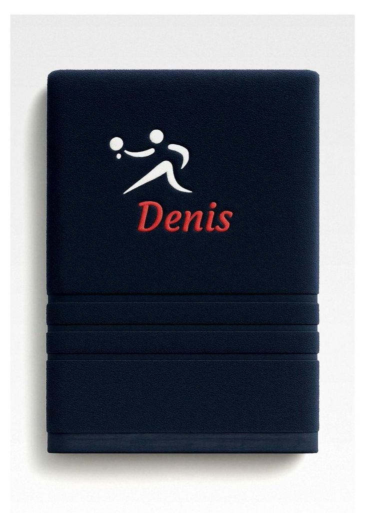 Personalisierbares Handtuch für Tischtennis mit Namen