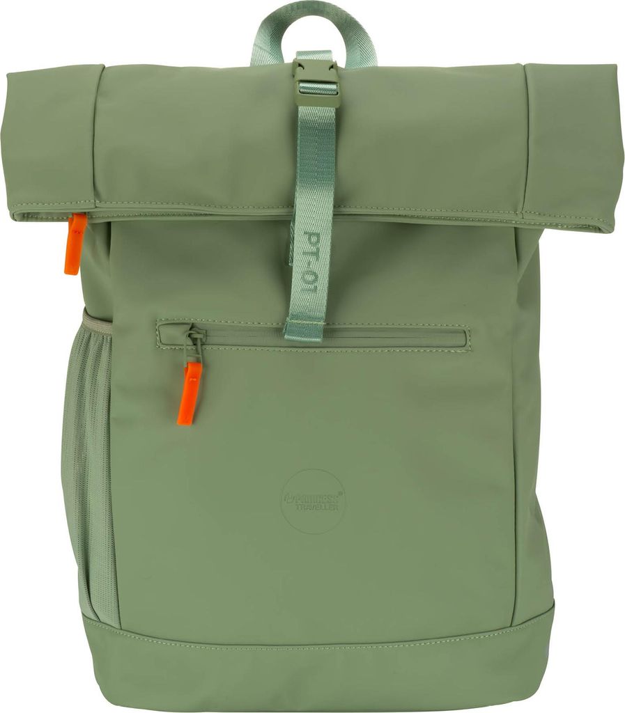 Princess Traveller PT-01 – Rucksack – Pure Sage – Laptopfach – Nachhaltiges Material, GRS-