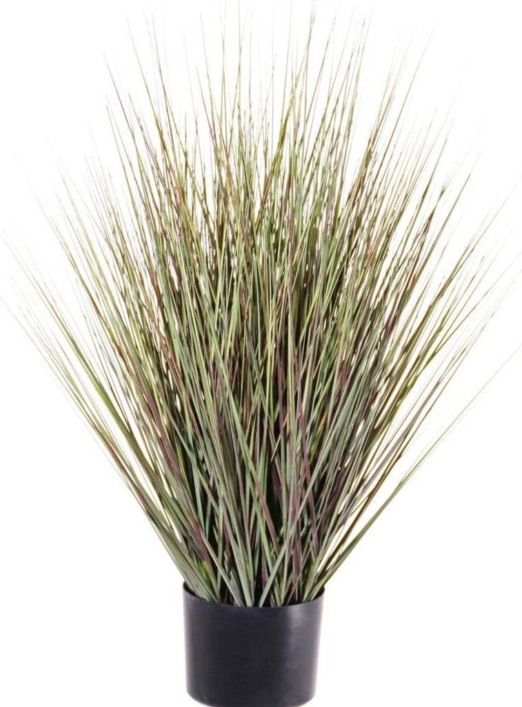artplants.de Kunstgras Rutenhirse Zayn, grün-grau, 75cm - Künstliches Grasbüschel