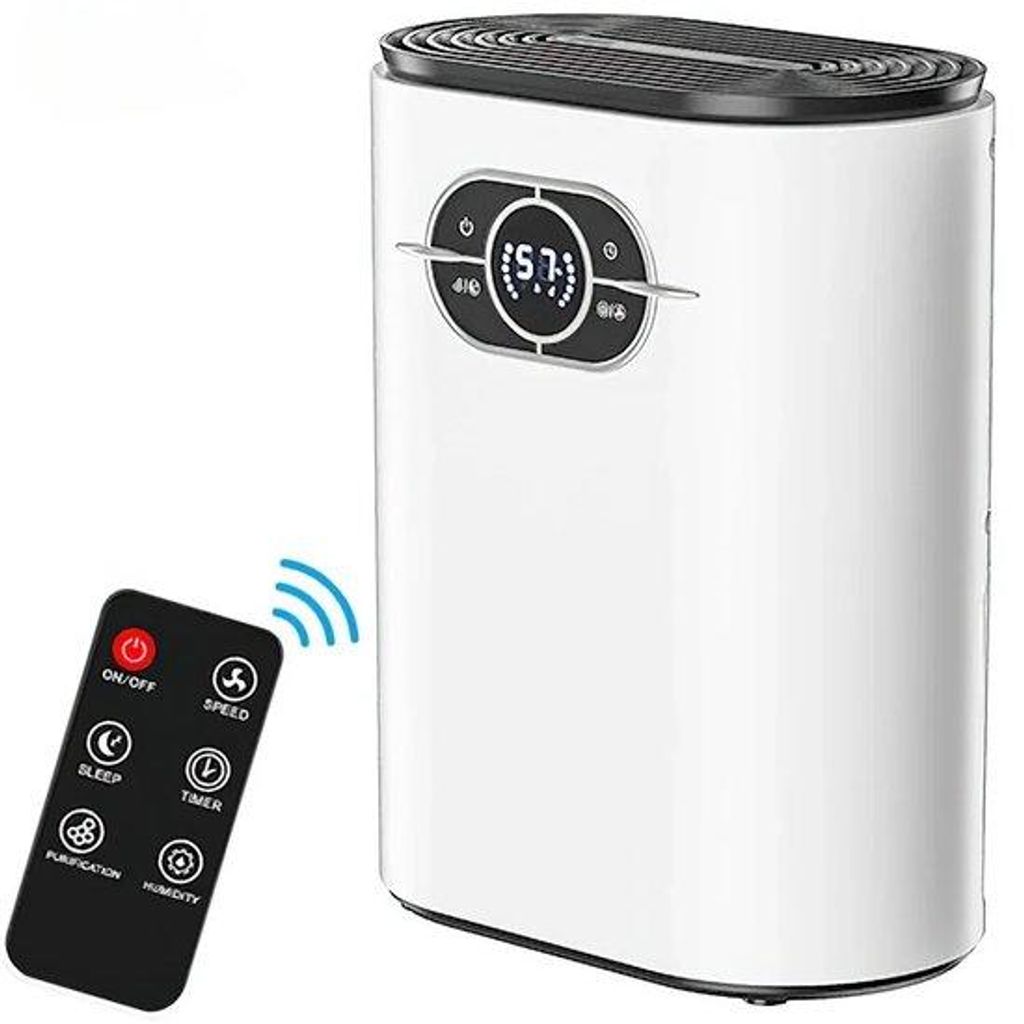 Elektrische Dehumidifier für Schlafzimmer - Touchscreen - tragbar - Fernbedienung - 1.1 - 2,5L