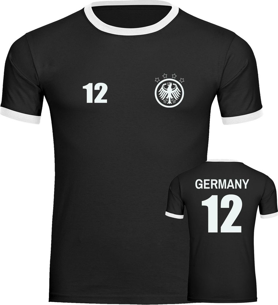 multifanshop Kontrast T-Shirt - Germany - Adler Retro Produktbild 