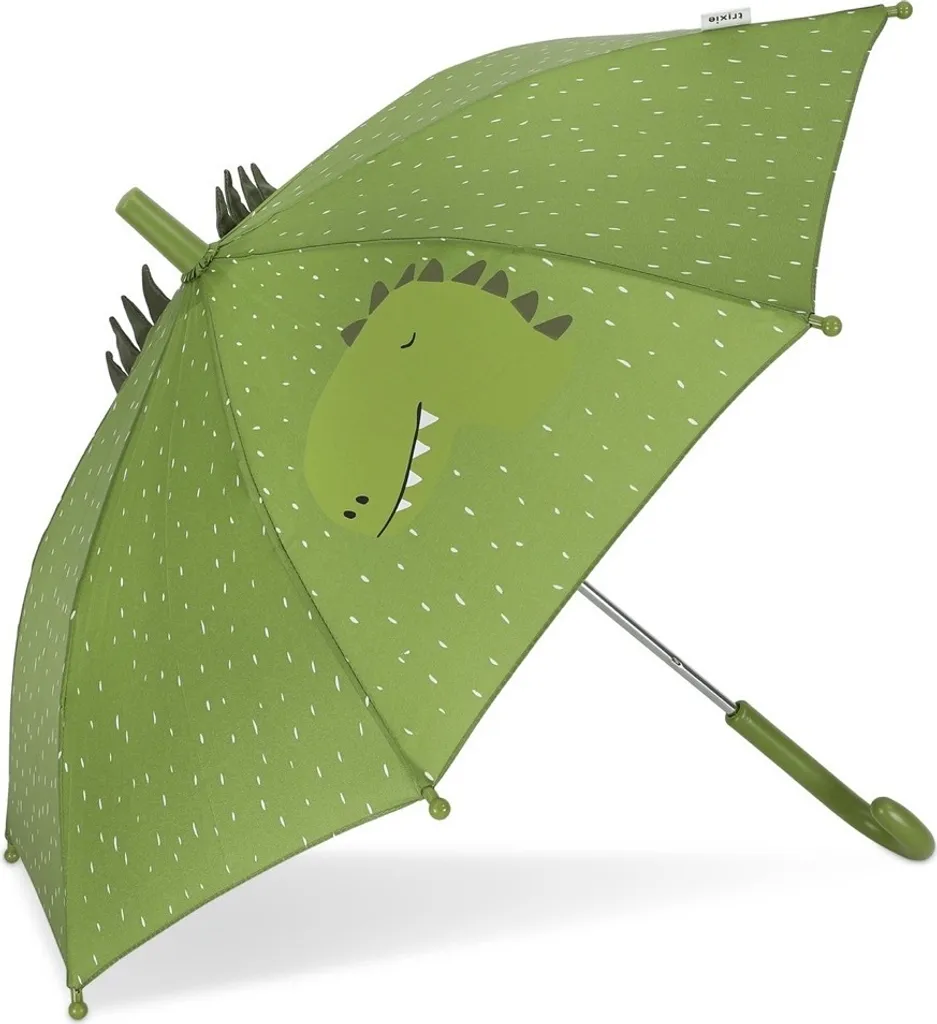 Parapluie Enfant Sécurisé Mr. Dino Trixie - Fini les Mains Pincées sous la Pluie