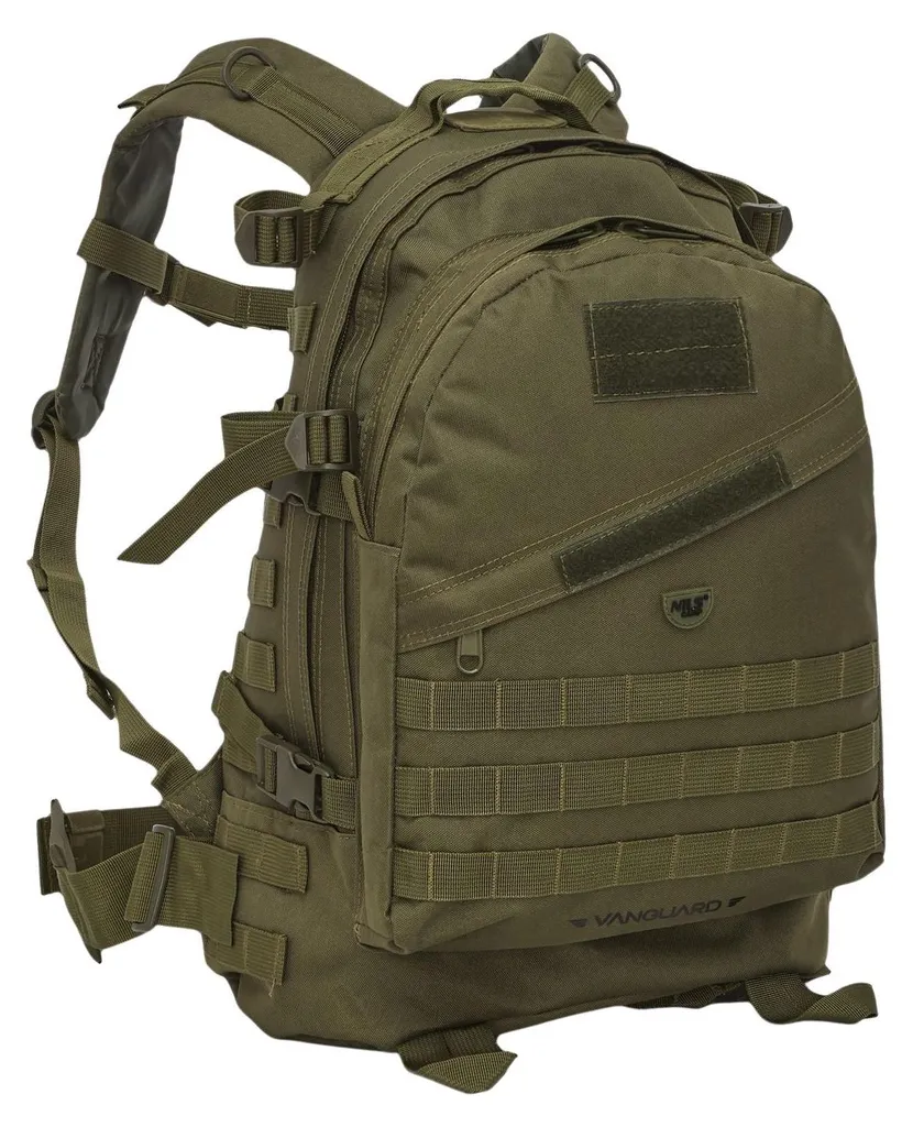 Sac tactique 45L Vert Vanguard Multi-poches avec sangles ergonomiques