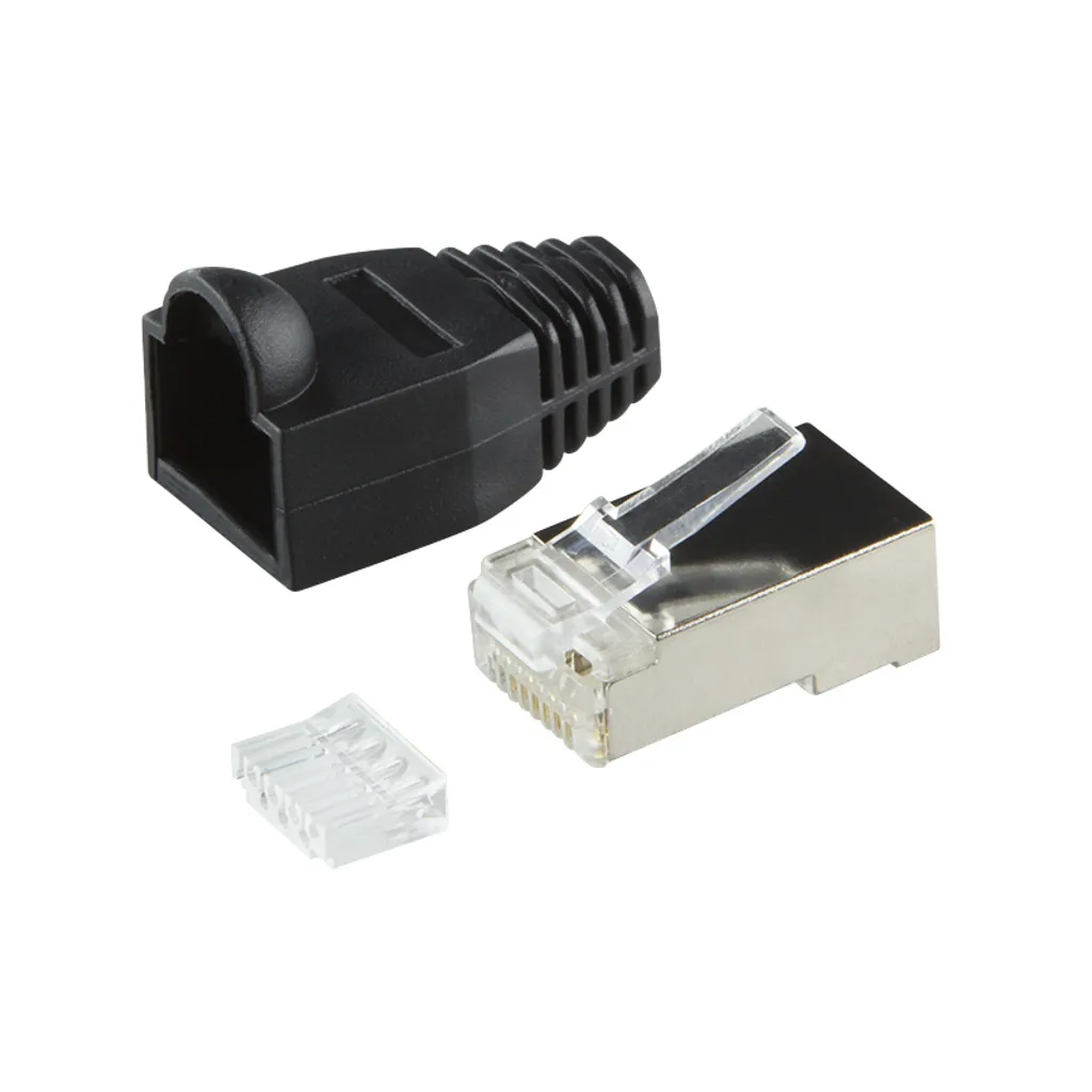 LogiLink Professional MP0022 Spina RJ45 LogiLink, schermata, Cat.6, nera
