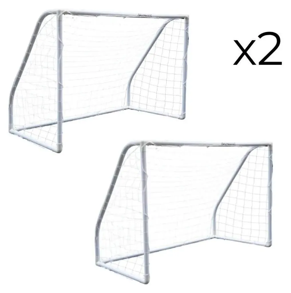 But de Foot Enfant Stable et Durable - Cage Argentée Devessport 180 cm