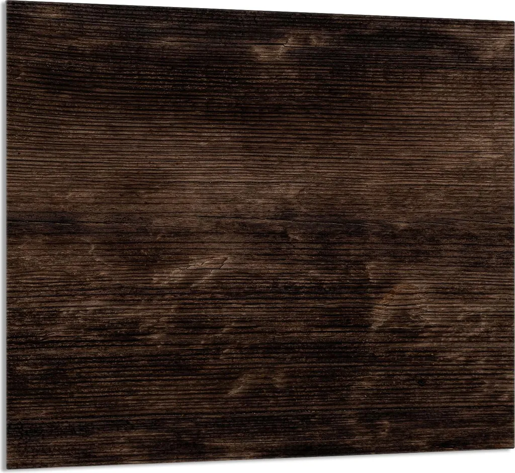 GLASPLATTE FÜR KÜCHE 65x60 Holz
