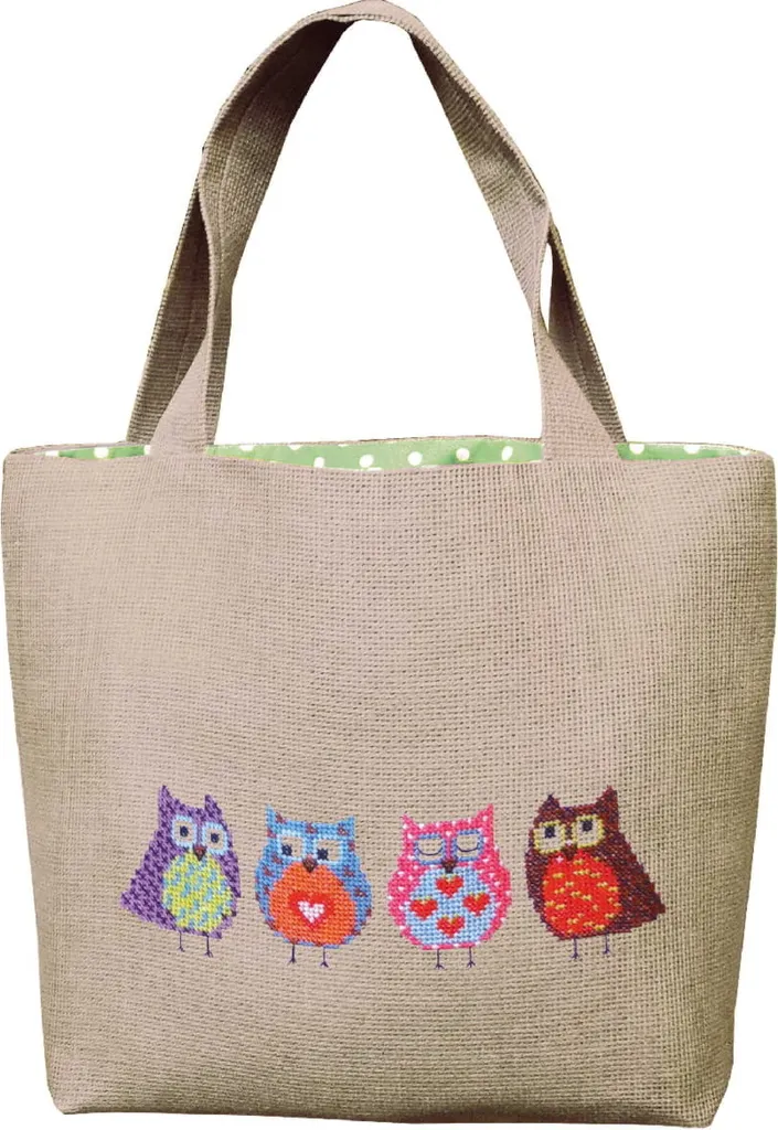 Sac à Oeufs Le Bonheur des Dames Kit Broderie Point de Croix 31x33cm