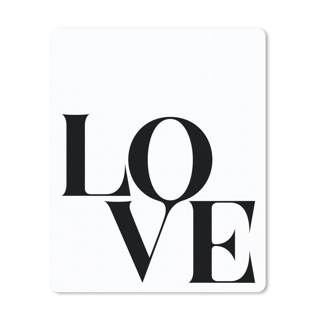 MuchoWow Mauspad Mousepad Text - Liebe - Zitate 19x23 cm - Mousepads - Maus Mat - Pad - Mausunterlage - Mauspads - Spielen