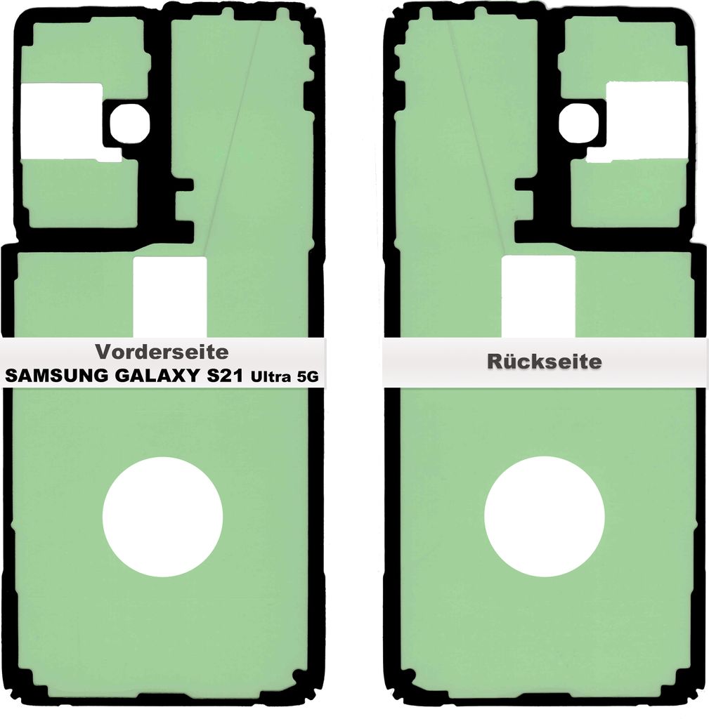 Samsung Galaxy S21 Ultra Akkudeckel Klebefolie Kleber Produktbild 