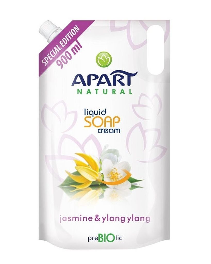 Apart Flüssigseife Nachfüllpackung Floral Care Jasmin und Iris 900 ml