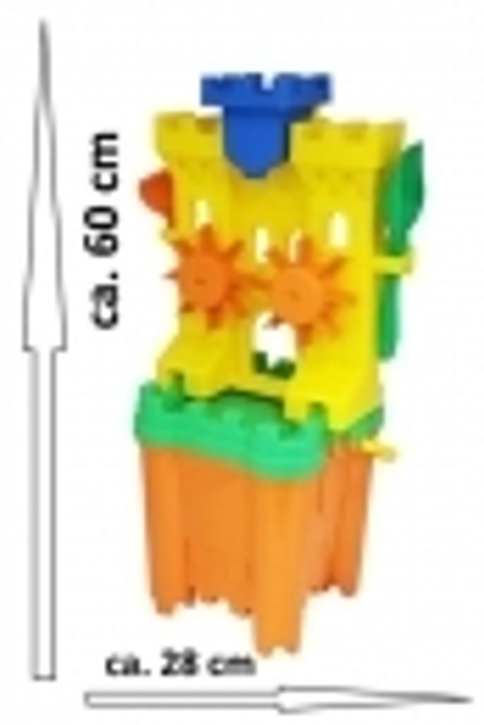 Eimergarnitur Maxi Burg mit Sandmühle, 5 teilig