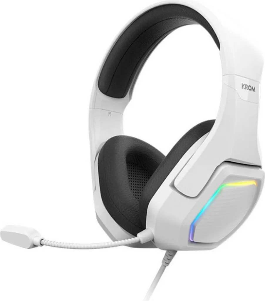 Casque Krom Kopa 7.1 Blanc : Dites Adieu aux Bruits et gagnez en Confort