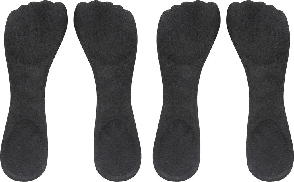 2 Paar High Heels-Einlegesohlen, selbstklebend, zur Schmerzlinderung, verhindert das Verrutschen der Füße, 3/4-Einlegekissen für High Heels