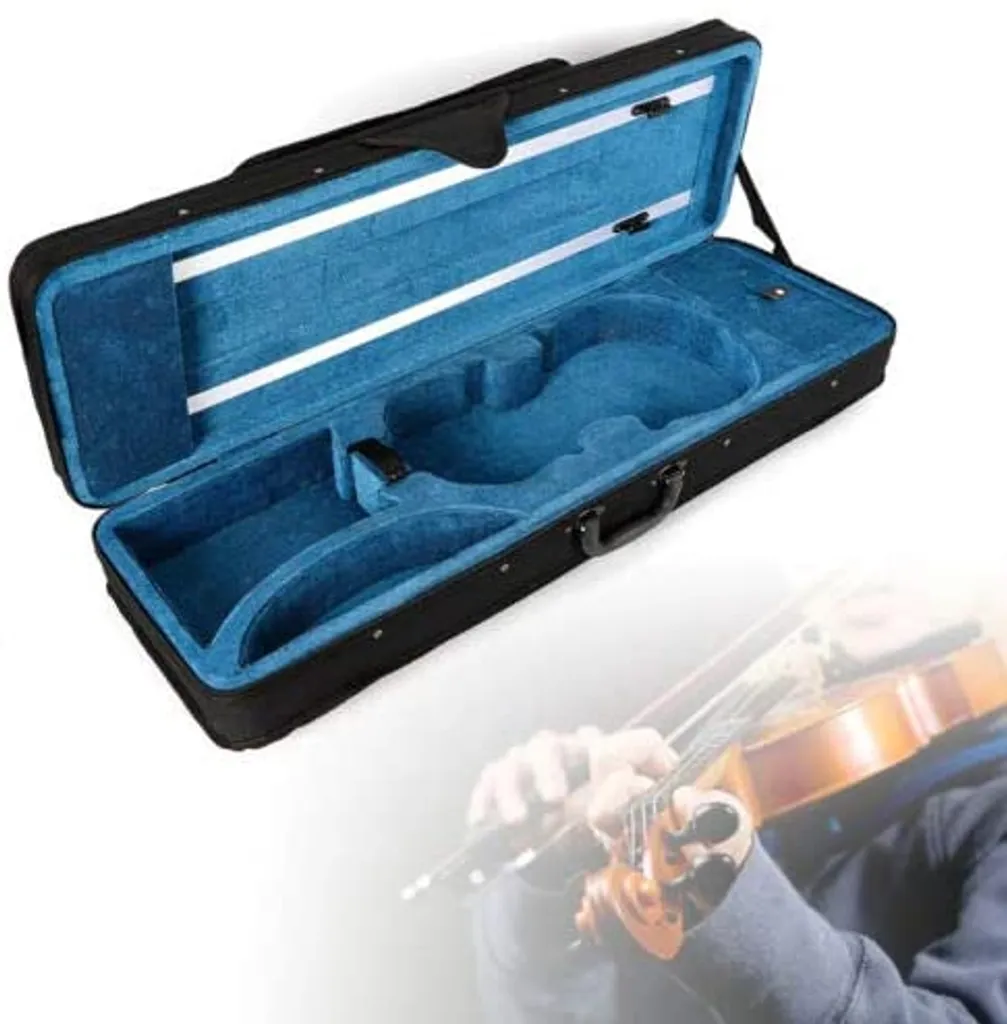 Étui à violon 4/4 léger avec double sangle réglable et intérieur doux