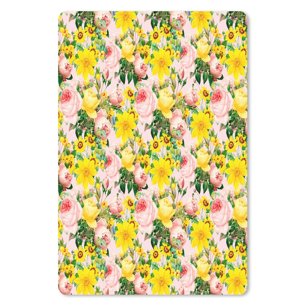 MuchoWow Mauspad Mousepad Blumen - Rosen - Farben 40x60 cm - Mousepads - Maus Mat - Pad - Mausunterlage - Schreibtisch Accesoire