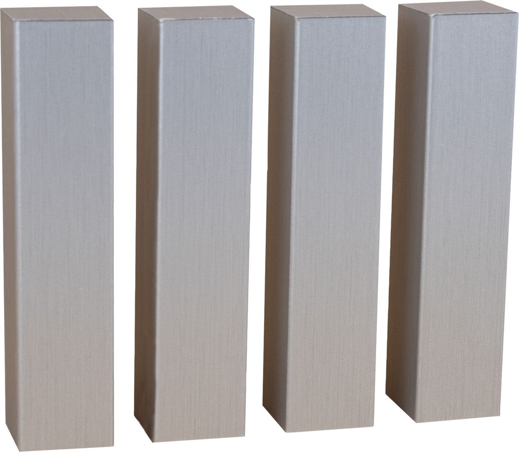 Universalholzecken Innen Außen 4er Set 22 x 98 mm Bronze zum Kleben, Schrauben & Nageln MDF-Kern foliert Sockelleisten Ecktürme by PROVISTON