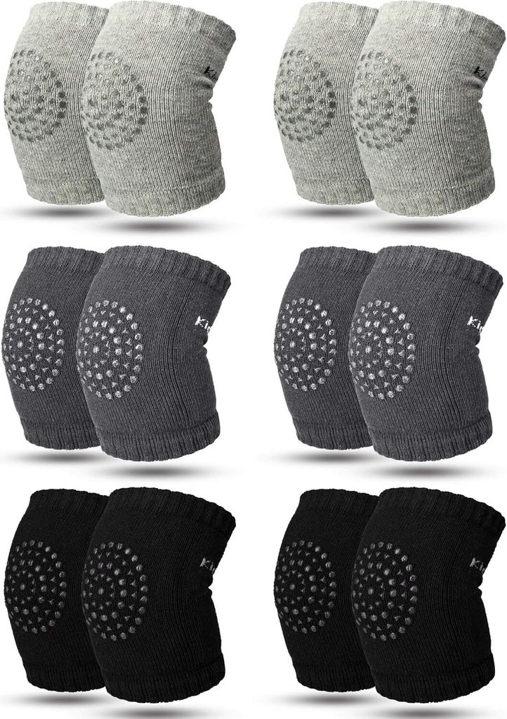6 Paar Krabbel-Knieschützer, rutschfeste Baby-Knieschützer Produktbild 