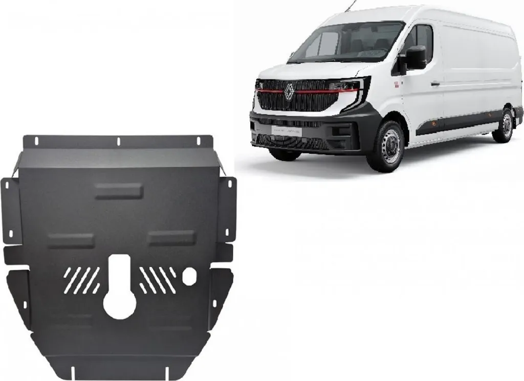 Sabot de protection moteur Renault Master en acier robuste épaisseur 2mm