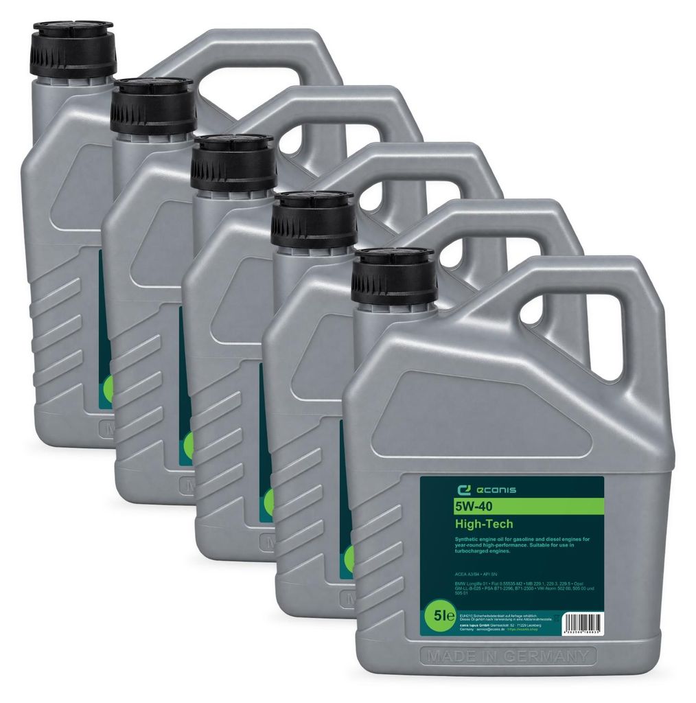 Motoröl Multipack 5x5 Liter 5W-40 A3/B4 SN ECANIS High-Tech Produktbild 