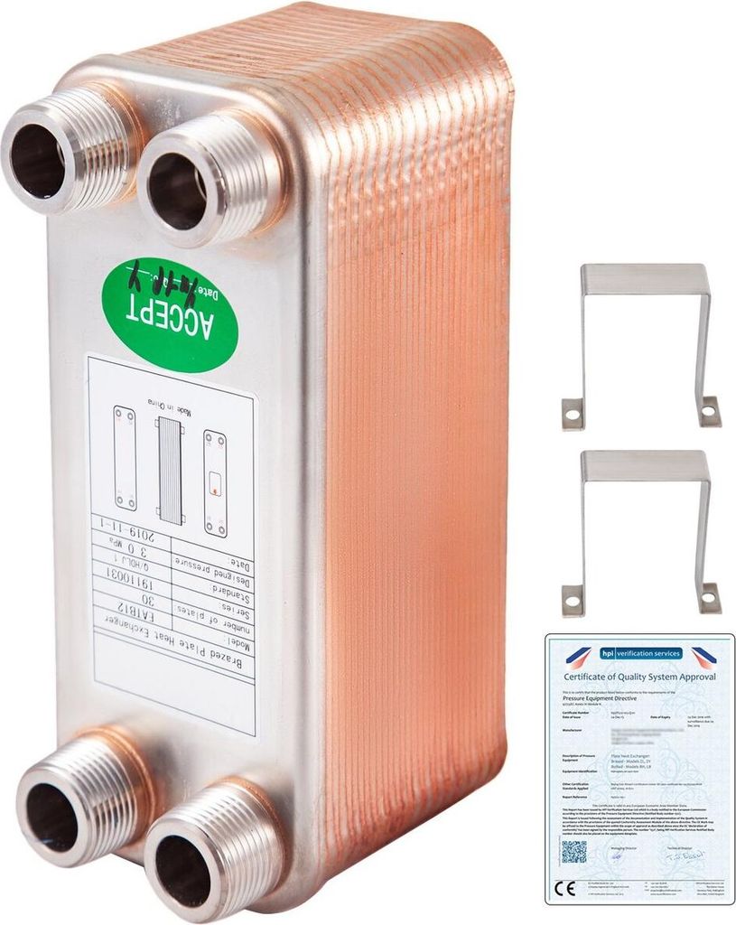Wärmetauscher Gelöteter Plattenwärmetauscher 30 Plattenwärmetauscher zum Heizen