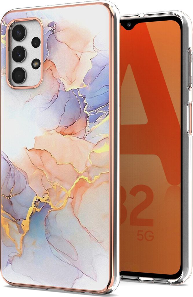 Galaxy A13 4G Hülle, Muster Handyhülle Anti-Shock Weich TPU Bumper Schutzhülle für Samsung Galaxy A13 4G Weiß