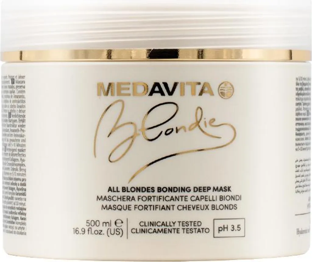Maschera Medavita Blondie 500ml - Trattamento Bonding per Capelli Biondi