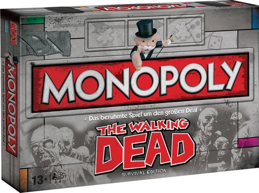 Monopolio The Walking Dead Survival Edition - Gioco da Tavolo per Veri Fan
