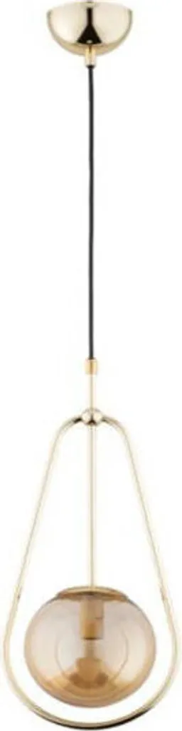 Grande suspension dorée 95cm pour plafond haut luminaire Alfa