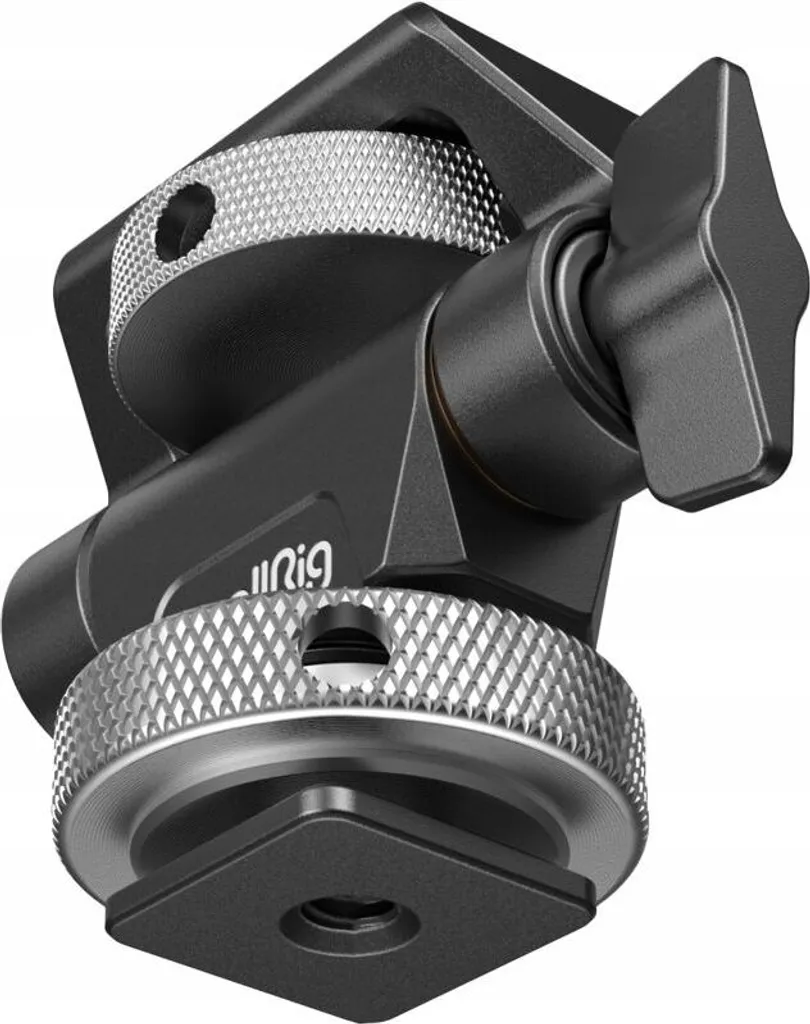 MINIFOCUS Supporto Per Monitor Con Scarpa Fredda E Vite 1/4" - Braccio Regolabile 160° Per Field Monitor 5-7", LED, Microfono, Per Videomaking