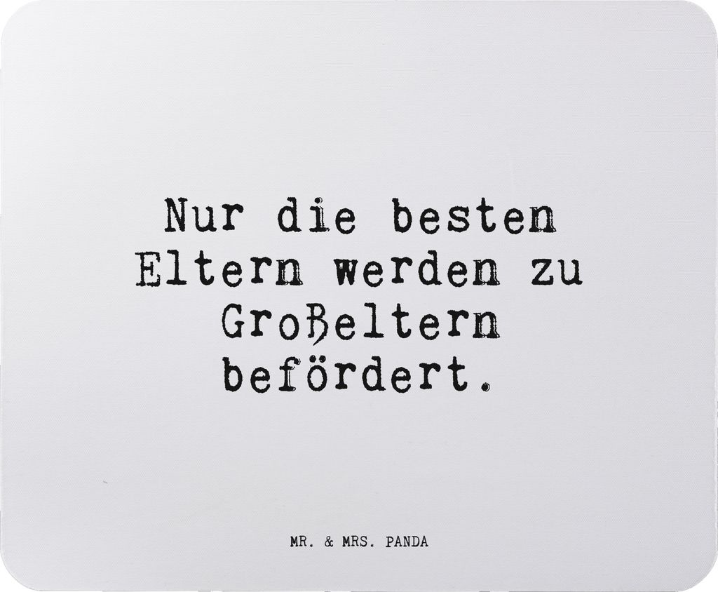 Mr. & Mrs. Panda Mousepad Nur die besten Eltern... - Aquarellblau - Geschenk, Mauspad, laptop, Geburt, Enkel, Großeltern, Enkelin, Sprüche, stolz...