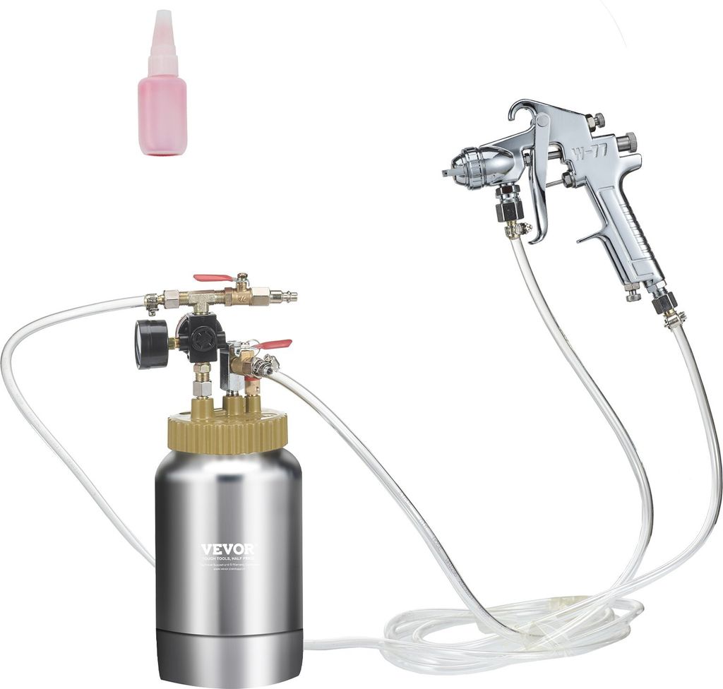 Druckbehälter Farbbehälter Sprühfarbe Drucktopf 2 L Drucktank, 45 psi Lackierpistole Farbbehälter Φ 38,5 x 12,6 c Spray Paint Pressure Pot Tan...