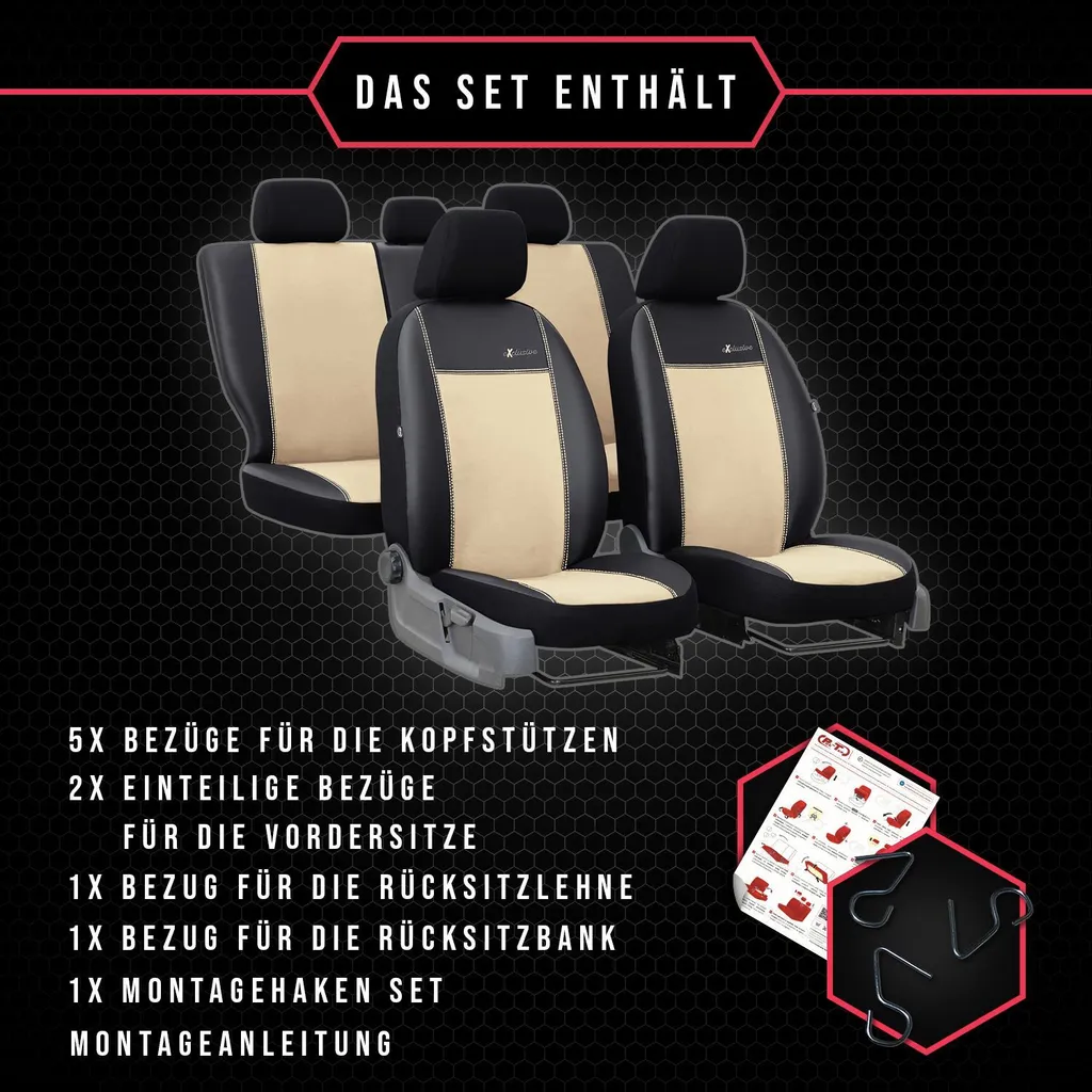 Offerta Coprisedili Renault Thalia II Beige | Set Protezione Totale - 9