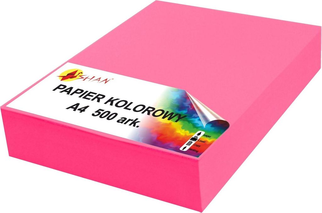 Farbpapier A4 80g rosa fluo neon 500 Blatt