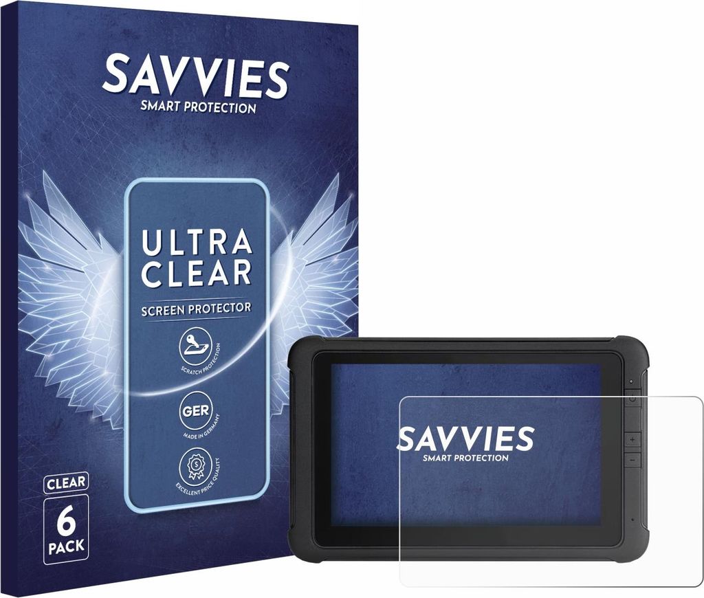 6x Für Webfleet PRO 8475 Schutzfolie Savvies Displayschutz Display Schutz Folie Klar Transparent