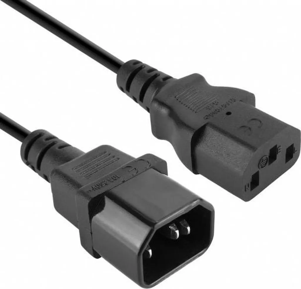 Vultech Cavo prolunga alimentazione IEC13 Femmina to IEC14 Maschio