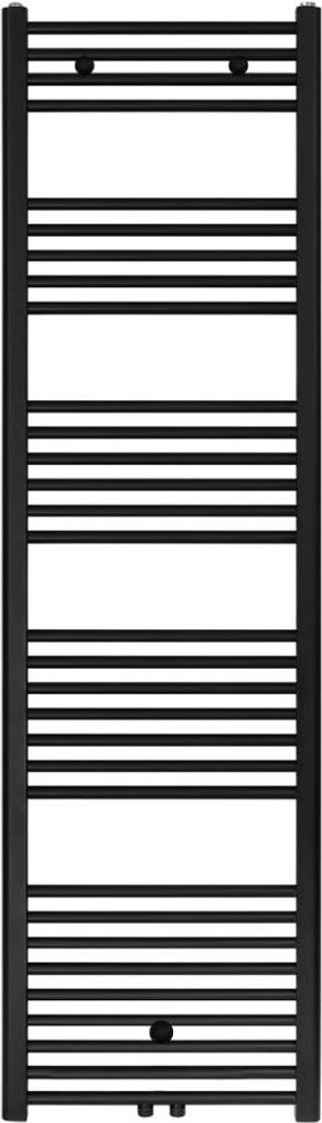 Badheizkörper - Mittelanschluss Schwarz matt gebürstet - 1800 x 400 (HxB) - 699W